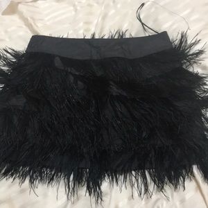Real peacock feather skirt